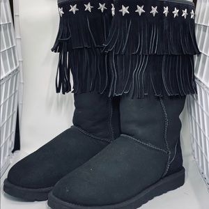 JIMMY CHOO UGG Sora Black Boots w/COA